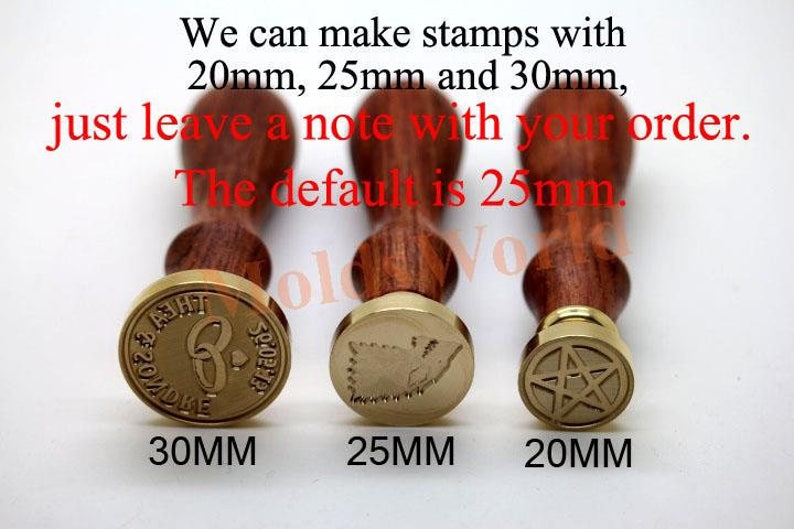 Custom Initials Wax Seal Stamp Personalized Heart Wedding Initials Seals Wedding Invitation Sealing Wax Stamp image 3