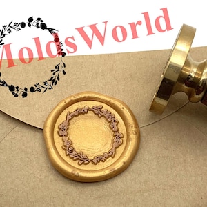 Wreath Sealing Wax Stamp - Leaf Wax Seal Stamp - Gift Package Wax Sealing Stamp - Personal Wax Seal Stamp S1971