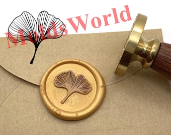 Ginkgo Leaf Sealing Wax Stamp - Ginkgo Leaf Wax Seal Stamp - Gift Package Wax Sealing Stamp - Personal Wax Seal Stamp S1968