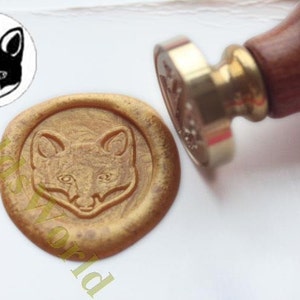S1272 Fox bollo della cera sigillo, timbro di ceralacca, timbro cera, timbro di tenuta