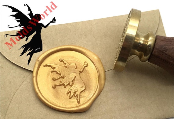 Wax Seal Warmer Sealing Wax Wooden Melting Furnace Tool Stove Tool with  Wooden Handle Brass Wax Spoon S134