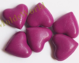 S127 17Pcs  Pink Purple Heart Shape Sealing Wax Beads for Wax Seal Stamp