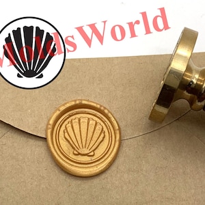 Shellfish Sealing Wax Stamp - Wax Seal Stamp - Gift Package Wax Sealing Stamp - Personal Wax Seal Stamp  シーリングワックススタンプ S1982
