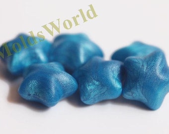 S101 22Pcs Turquoise Star Shape Sealing Wax Beads for Wax Seal Stamp