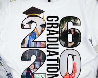 Class of 2026 Graduation Photo Template, Customizable Canva Design (Digital Download)