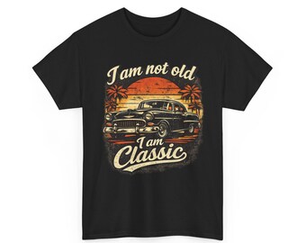 Vintage Car Sunset T-Shirt | Retro Classic Auto Apparel