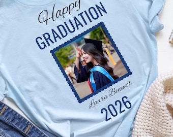 Personalized Graduation Photo Template, Class of 2026 Design (Digital Download)