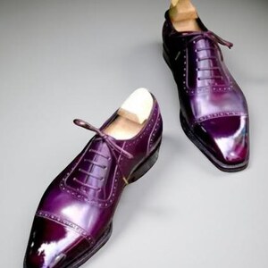 Purple Dress Shoes for Men - Etsy