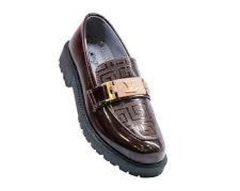 Handmade Men's  Genuine Leather Brown Chunky Sole Loafers.