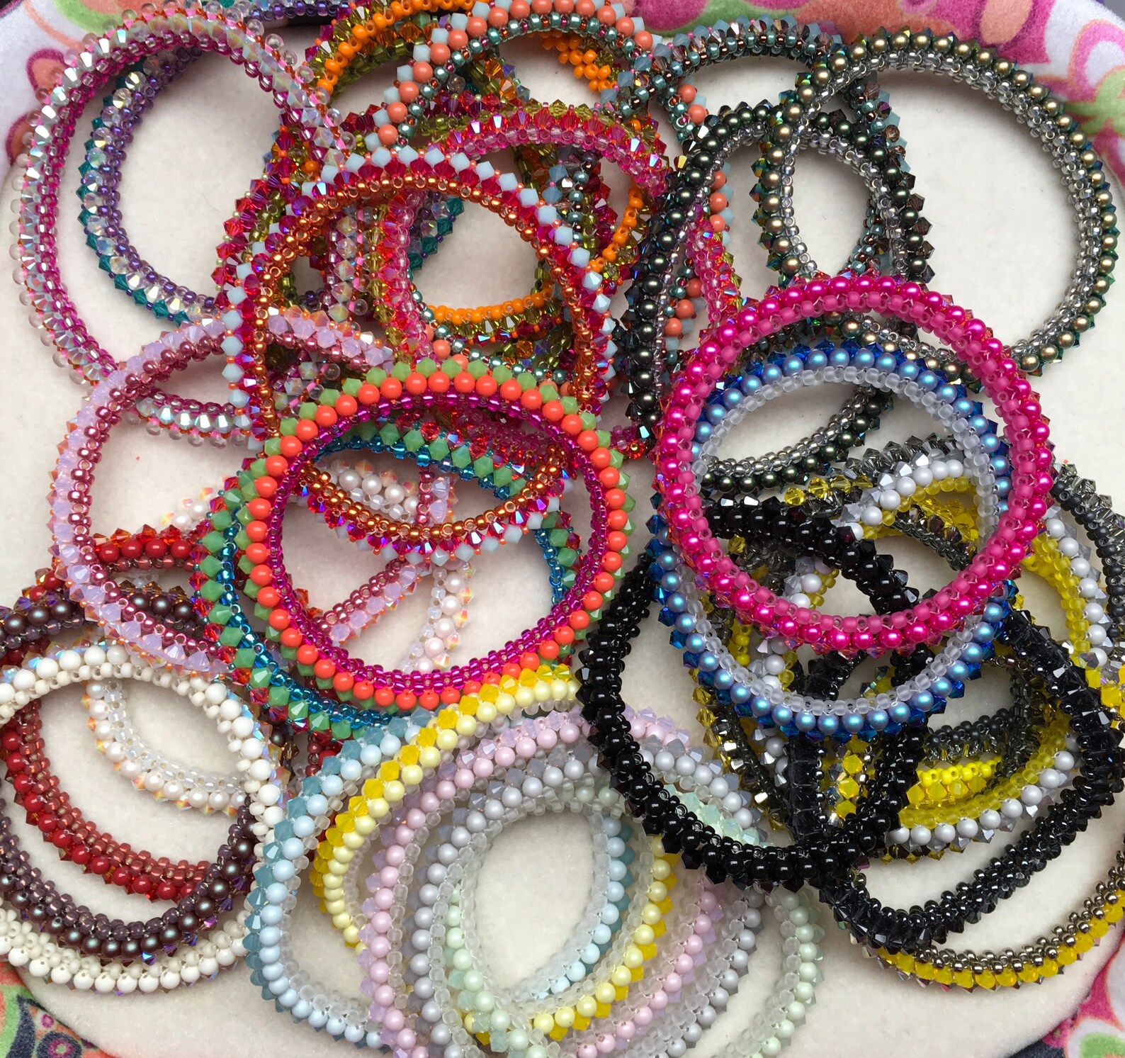 mardi gras bangle bracelets
