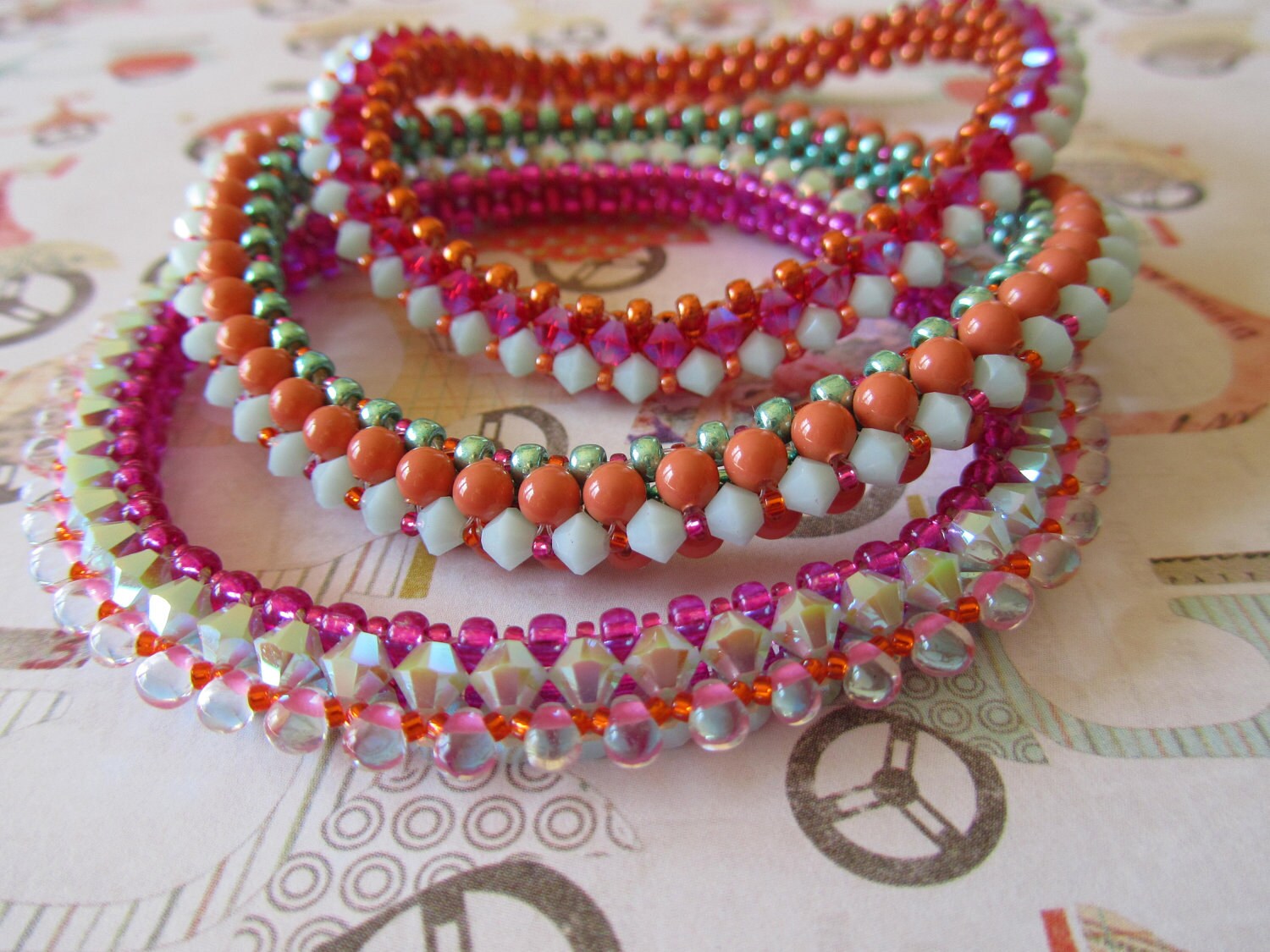 mardi gras bangle bracelets