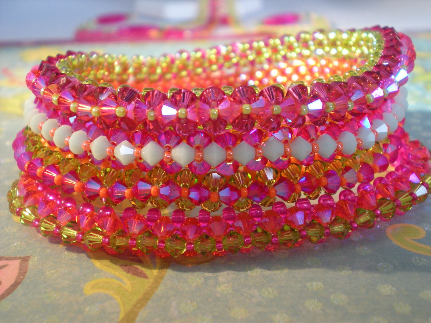 mardi gras bangle bracelets