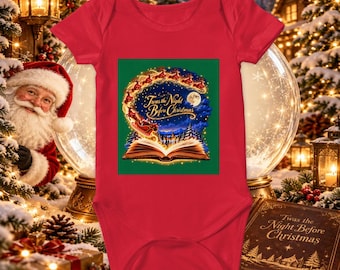 Christmas Magic Matching Family Outfit, ’Twas the Night Before Christmas Baby Bodysuit