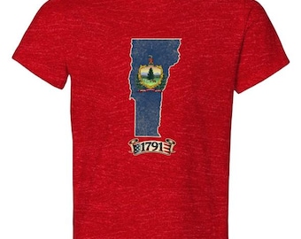 Vermont 1791 Statehood-shirt | T-shirt Amerika 250e verjaardag | Peuter | Vaderlandslievend cadeau