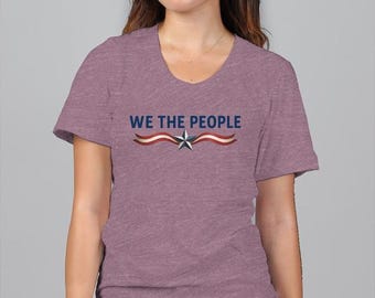 We The People-shirt | T-shirt Amerika 250e verjaardag | Dames | Vaderlandslievend cadeau