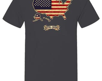 Shirt VS Amerika 250-jarig jubileum | Patriottisch Heritage-T-shirt | Uniseks | Cadeau voor 4 juli