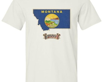 Shirt Montana 1889 Statehood | T-shirt Amerika 250e verjaardag | Uniseks | Vaderlandslievend cadeau