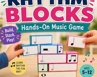 Rhythm Learning Game Printable | Hands-On Music Activity for Kids