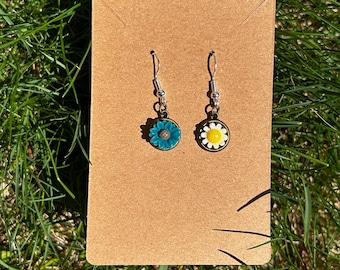 Handmade Flower Charm Earrings