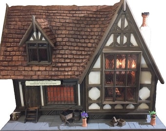 12th Scale Hand Made OOAK Tudor Dolls House