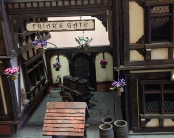 Two House Tudor Street Scene