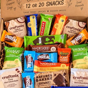 Scatola di snack vegani / Snack a base vegetale, Regalo senza lattosio, Pacchetto regalo