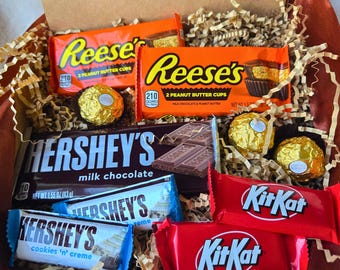 Cheer Up Gift Box, Thinking of You Gift, Chocolate Care Package, Get Well Soon Gift