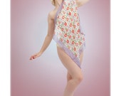 Silk Headscarf, Silk Floral Print Scarf, Spring Ditsy Floral Print. Perfect for Mothers Day or Valentines Gift, Gift For Her