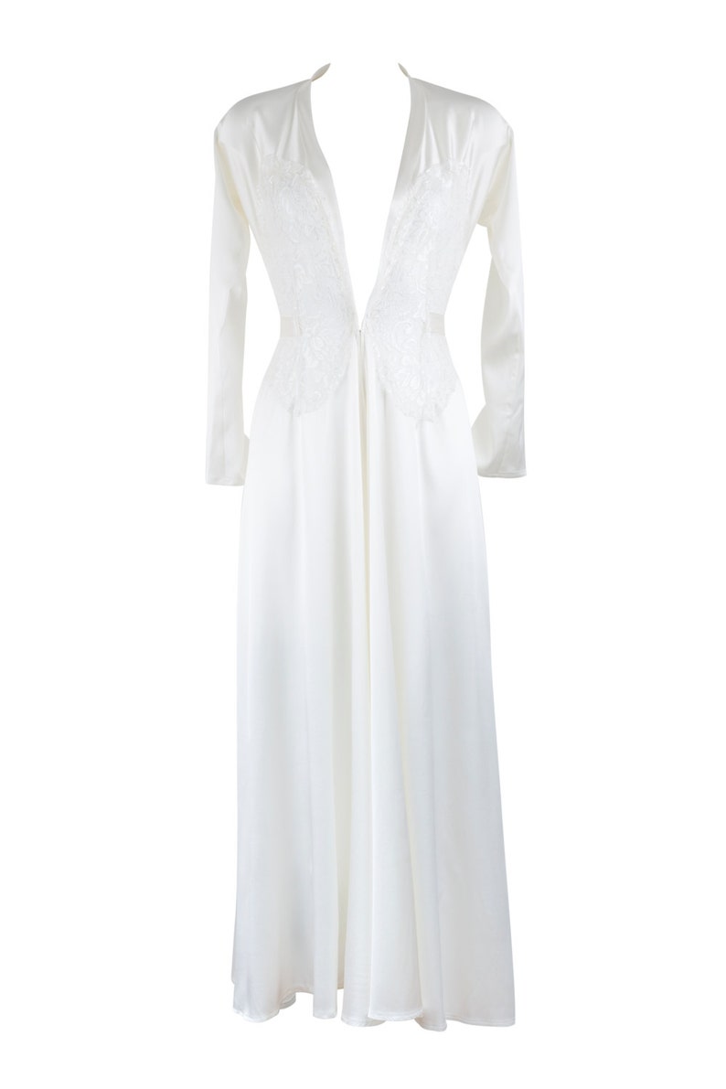 Bridal Robe Ivory Silk Dressing Gown Inspired by Marilyn Etsy UK
