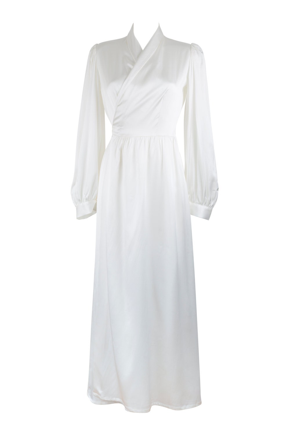 Bridal Silk Full Length Robe Inspired by Bettie Page Pin up Etsy