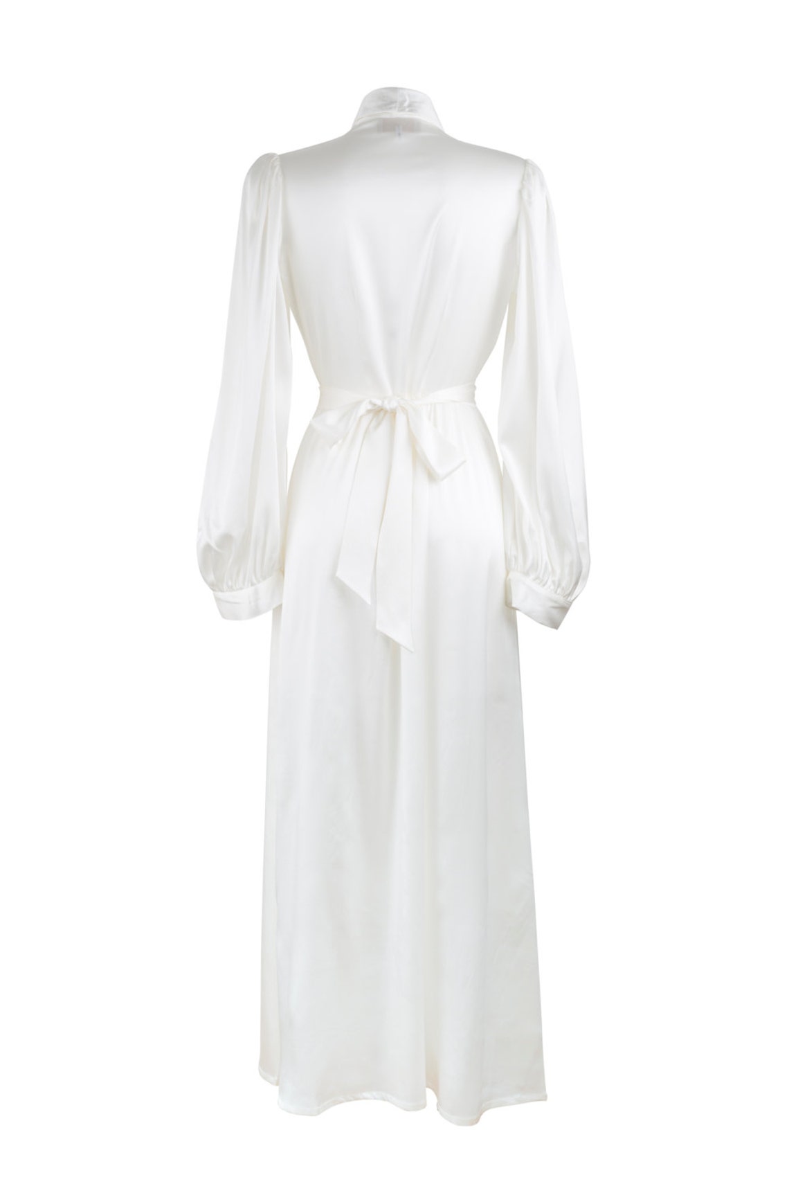 Bridal Silk Full Length Robe Inspired by Bettie Page Pin up Etsy