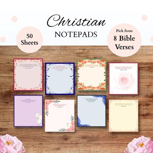 Colorful Bible Verse Christian Notepads