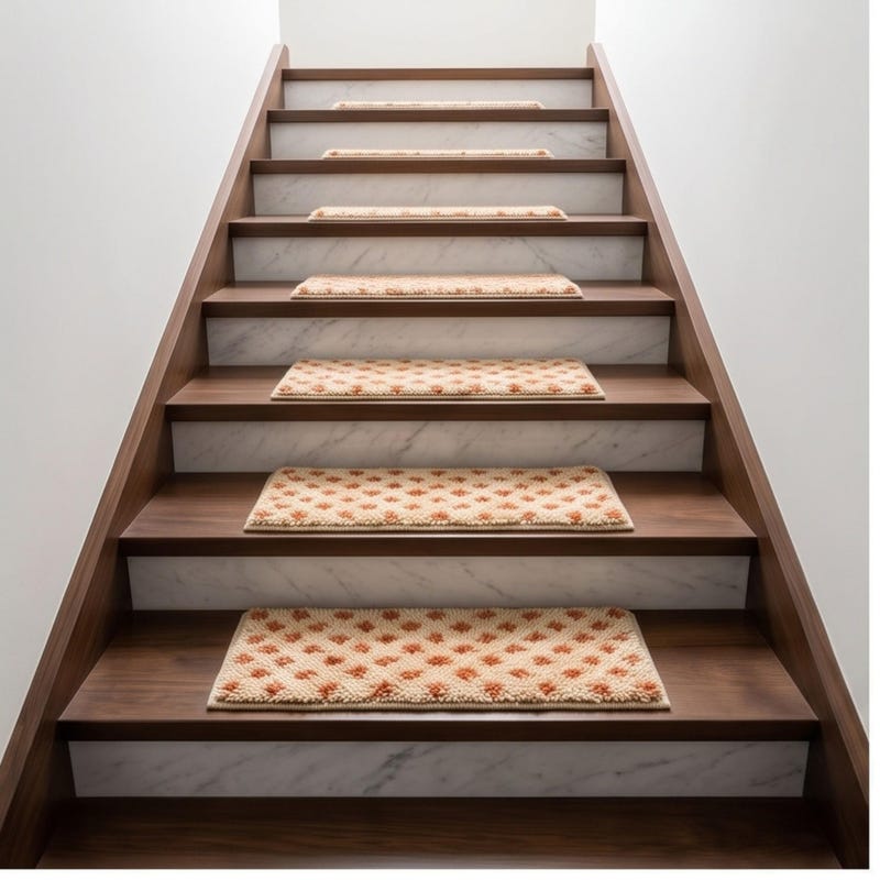 Merida Stair Rug Teal Wool Stair Tread Rug - Etsy