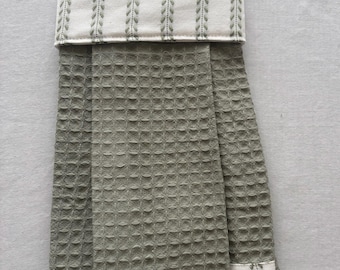 Decorative  Sage Hanging Kitchen Towel