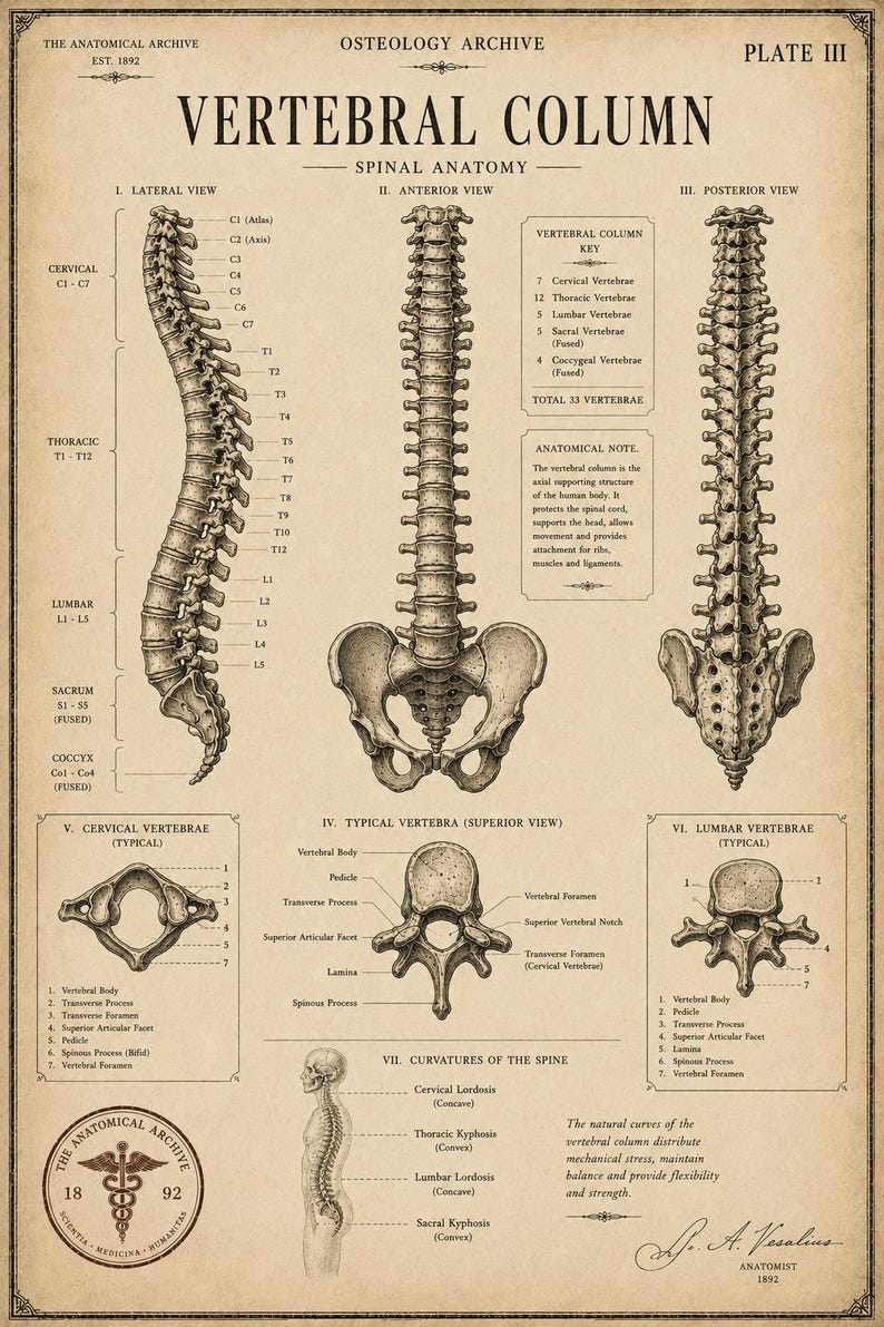 Vintage Anatomy Wall Art Bundle | Osteology Archive | Anatomy Prints - Etsy
