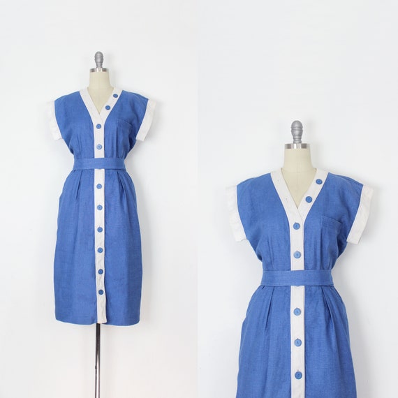 vintage 80s Yves Saint Laurent dress / 1980s YSL l