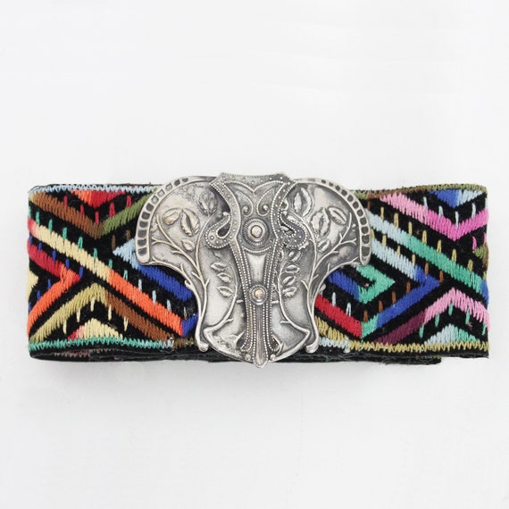 antique art nouveau belt buckle / 1900s belt buck… - image 1