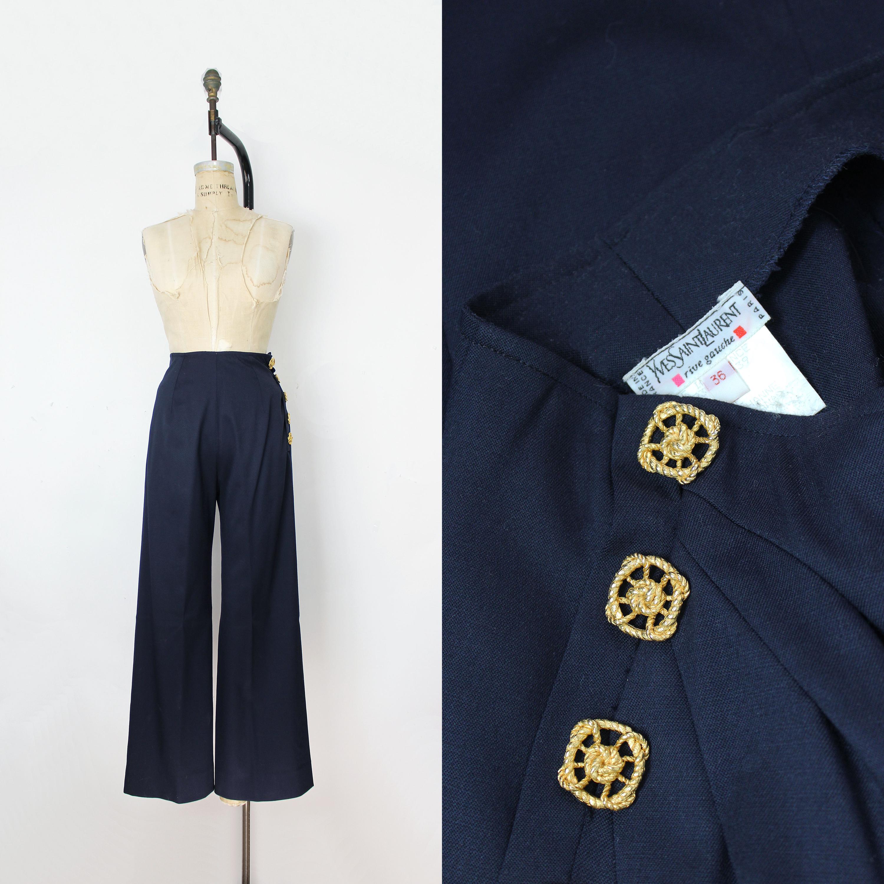 Vintage Ysl Trousers - Etsy