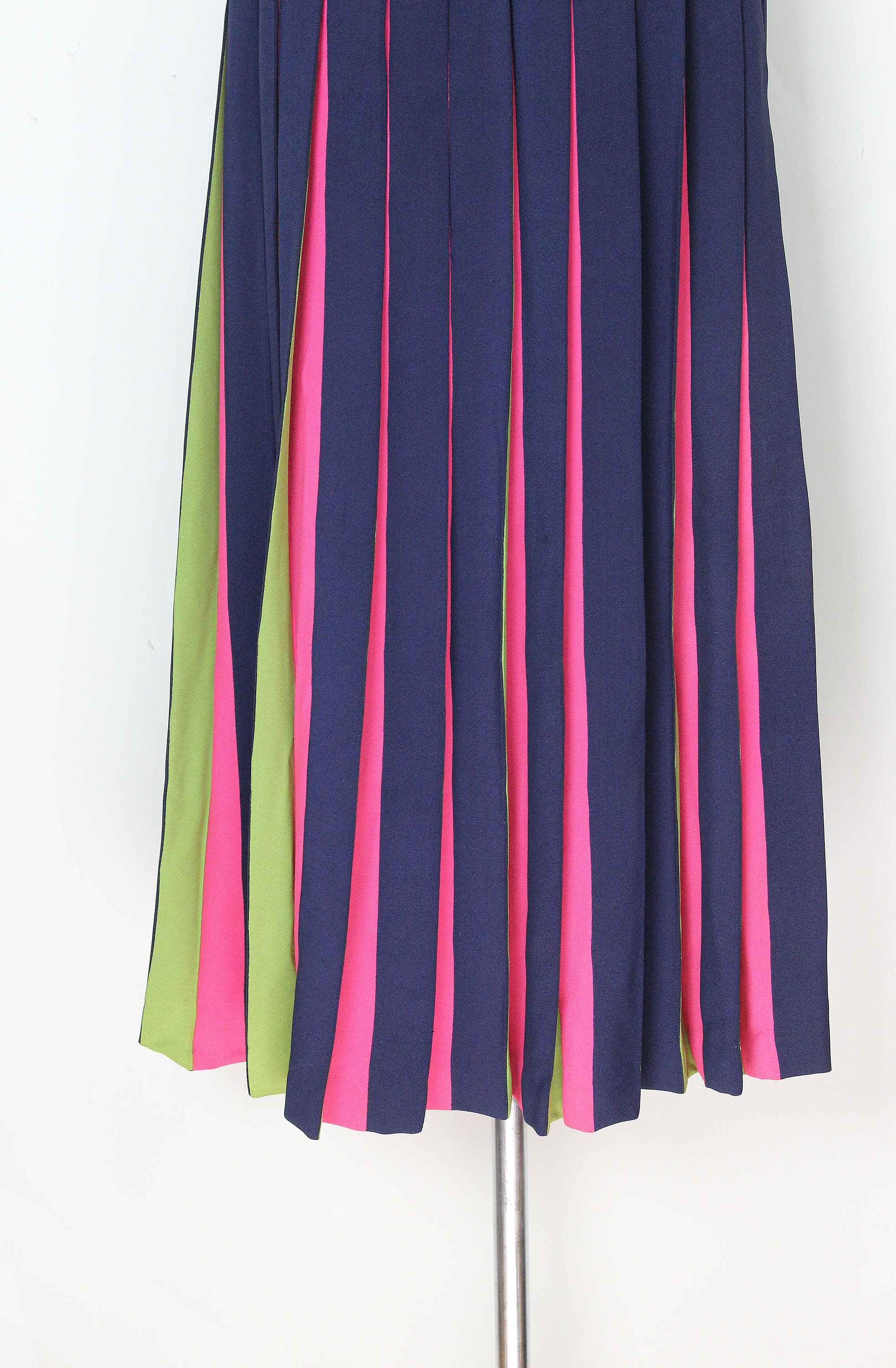 【COLOR iN ID】Cotton pleated skirt Vintage 60s CHRISTIAN DIOR Skirt / 1960s Pleated Skirt
