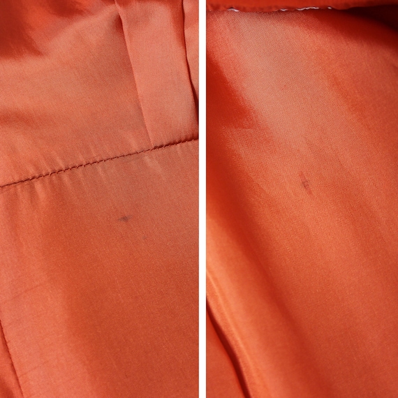 vintage 60s COURREGES coat / 1960s mod orange coa… - image 9
