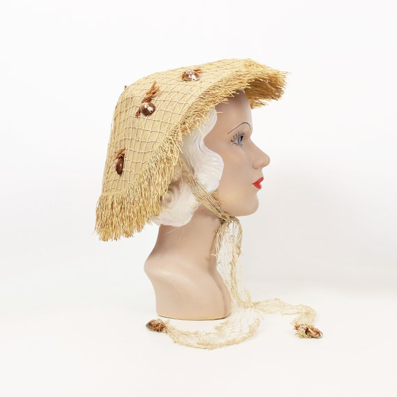 vintage 50s hat / 1950s ALFRED SHAHEEN hat / rare