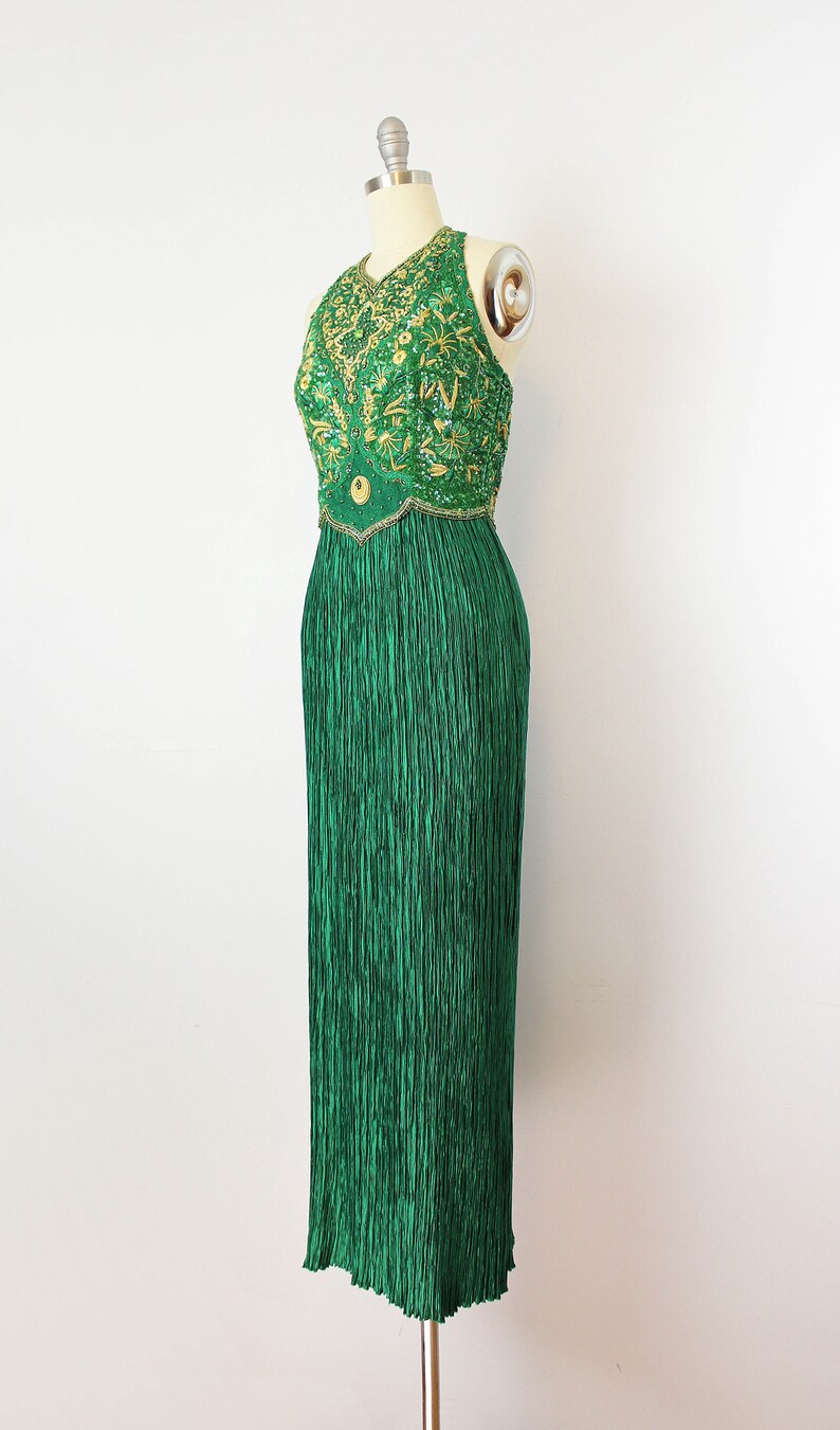 80s green dress
