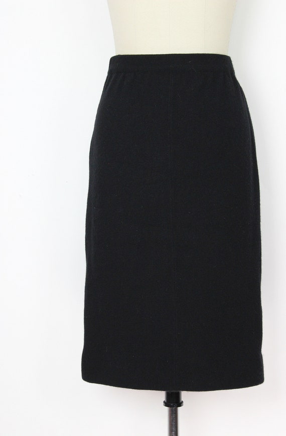 vintage 70s HALSTON cashmere skirt / 1970s cashme… - image 5