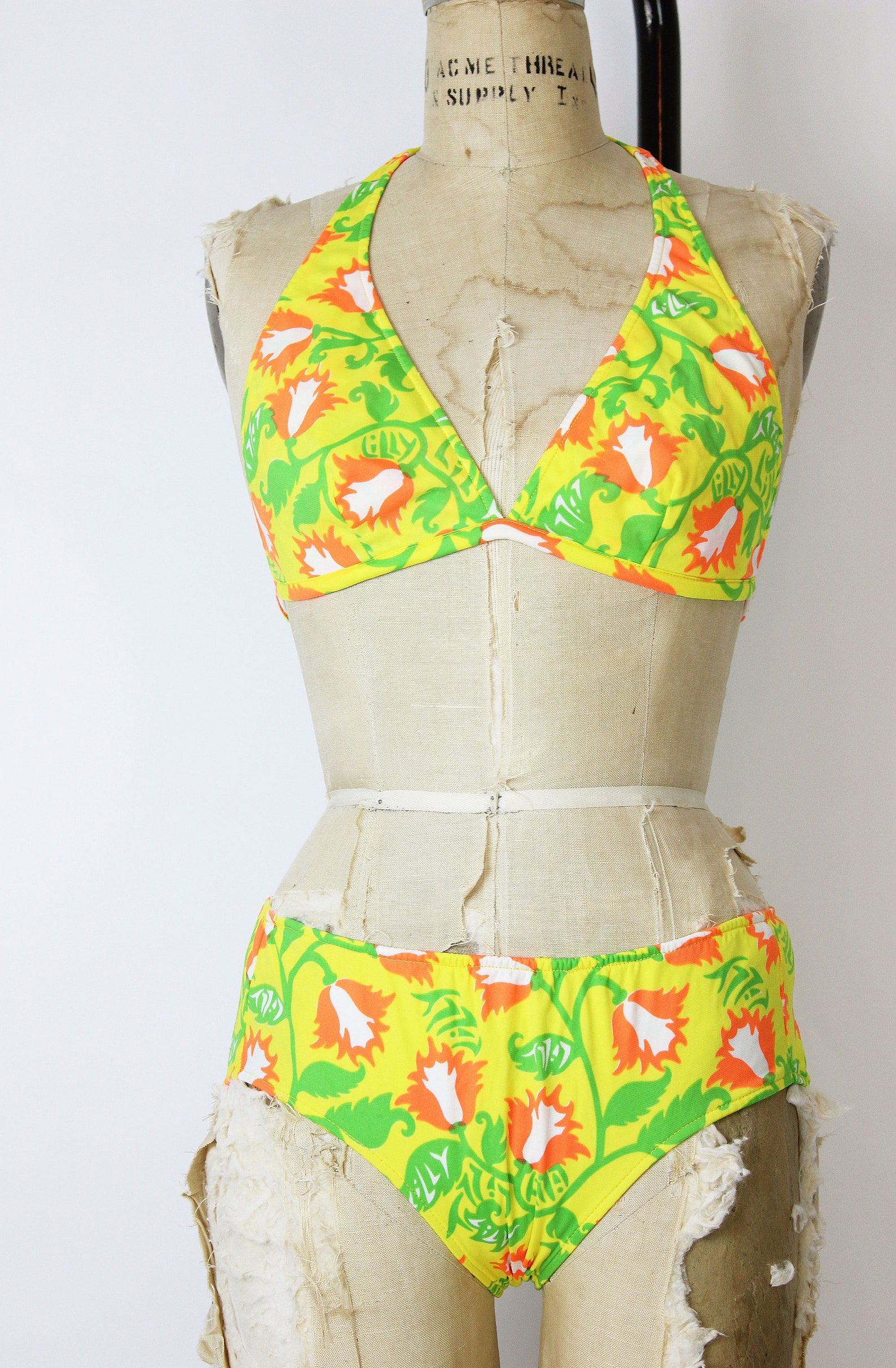 Vintage 70er Jahre Bikini Badeanzug / 1970er Jahre LILLY Etsy
