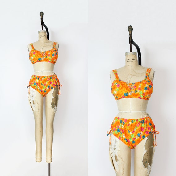 Vintage Flower Monogram Bikini Top - Women - Ready-to-Wear
