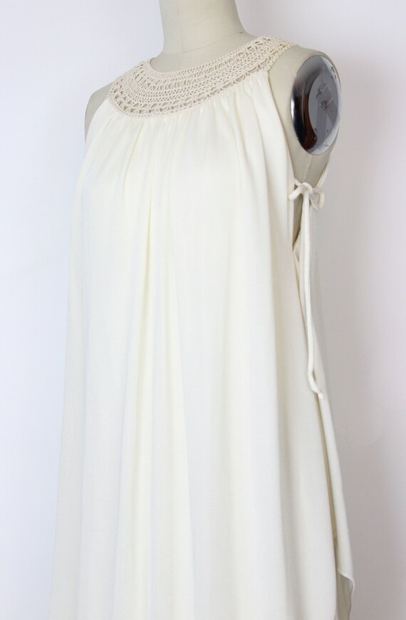 vintage 70s goddess dress / 1970s grecian draped … - image 6