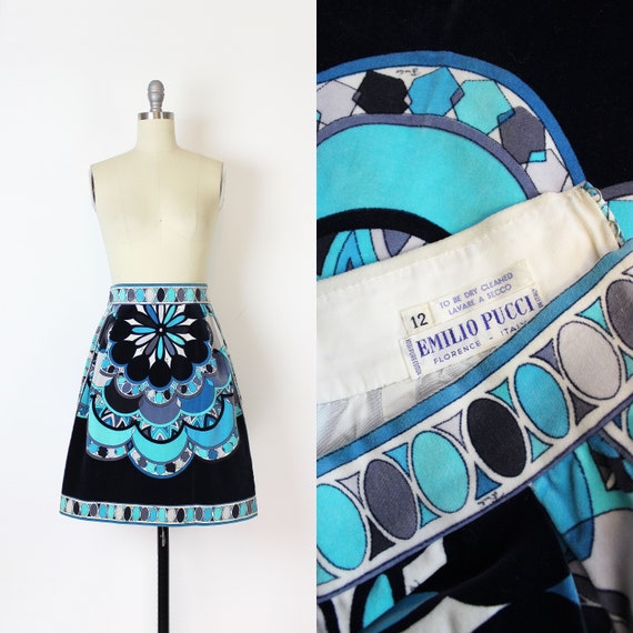 vintage 60s skirt / 1960s EMILIO PUCCI skirt / vel