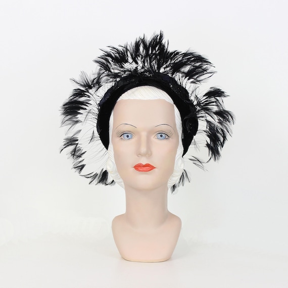 Vintage 60s DIOR Hat / 1960s Christian Dior Hat / Black 