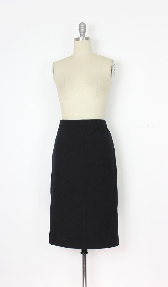 vintage 70s HALSTON cashmere skirt / 1970s cashme… - image 2