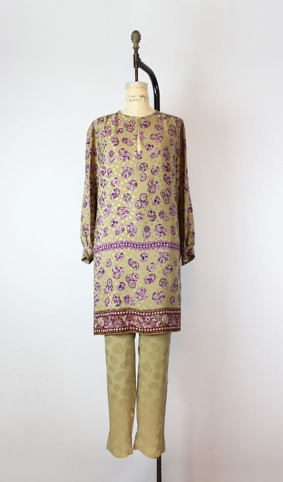 Gucci Flower print Silk pajama set